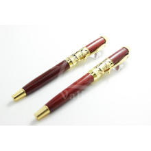 Luxury Design Wood Pen with Gold for Business People